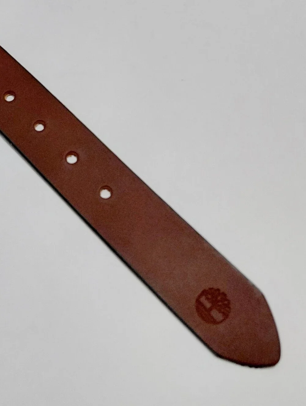 TIMBERLAND Men's Brown Leather Belt Size 44
